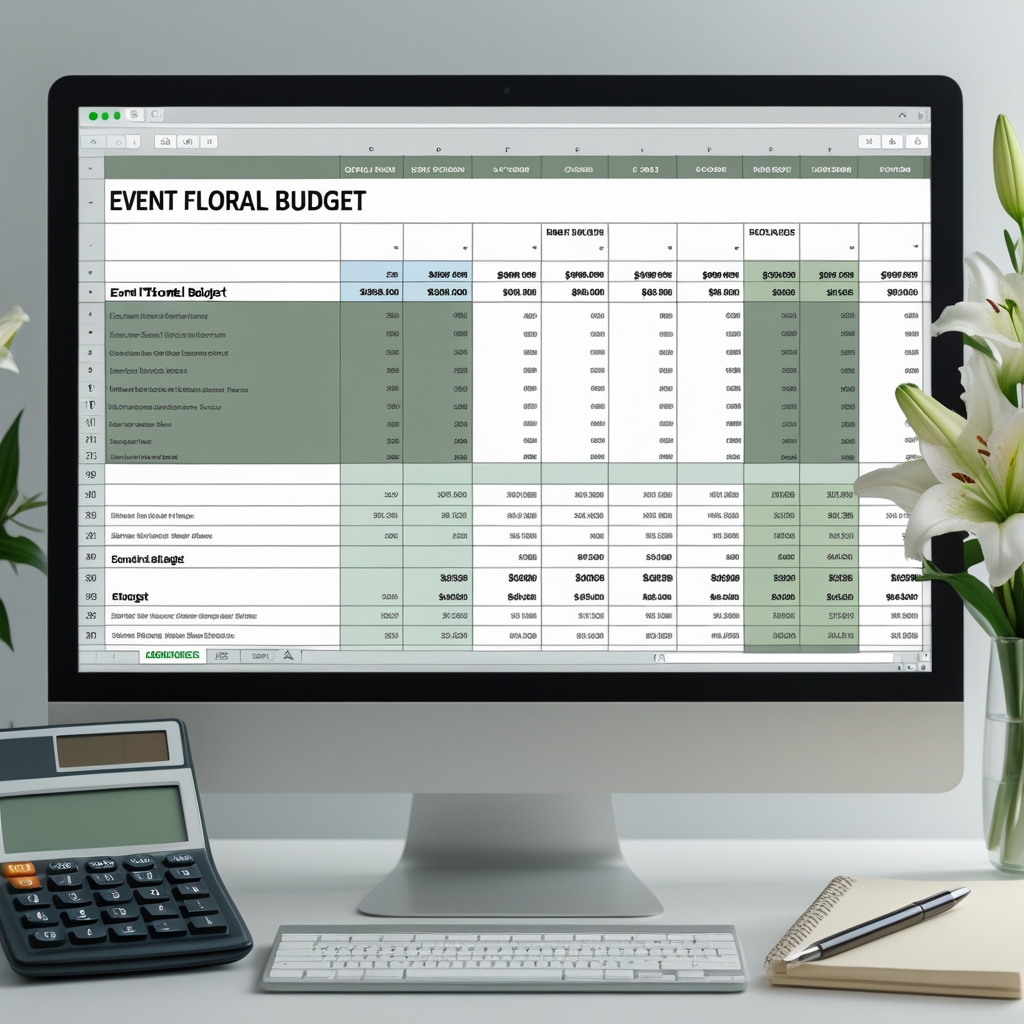 Event Floral Budget Sheet